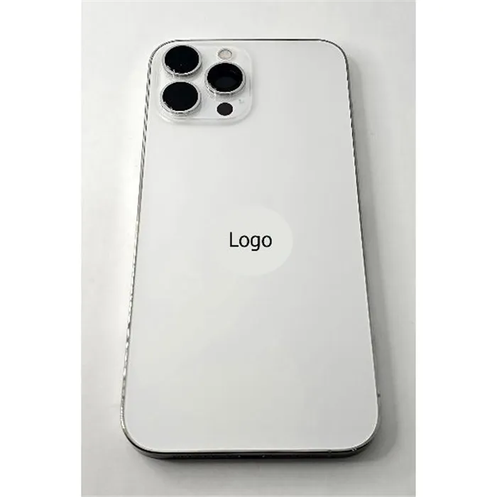 Tapa trasera o tapa bateria plata para iPhone 13 Pro Max con marco central remanufacurada Grado A