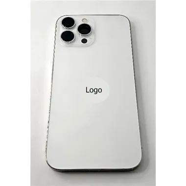 Tapa trasera o tapa bateria plata para iPhone 13 Pro Max con marco central remanufacurada Grado A