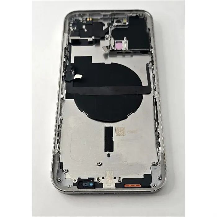 Tapa trasera o tapa bateria plata para iPhone 13 Pro Max con marco central remanufacurada Grado A