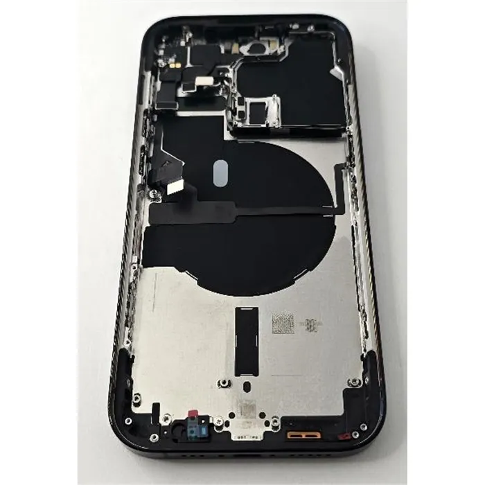 Tapa trasera o tapa bateria negra  para iPhone 14 Pro con marco central remanufacurada Grado A 