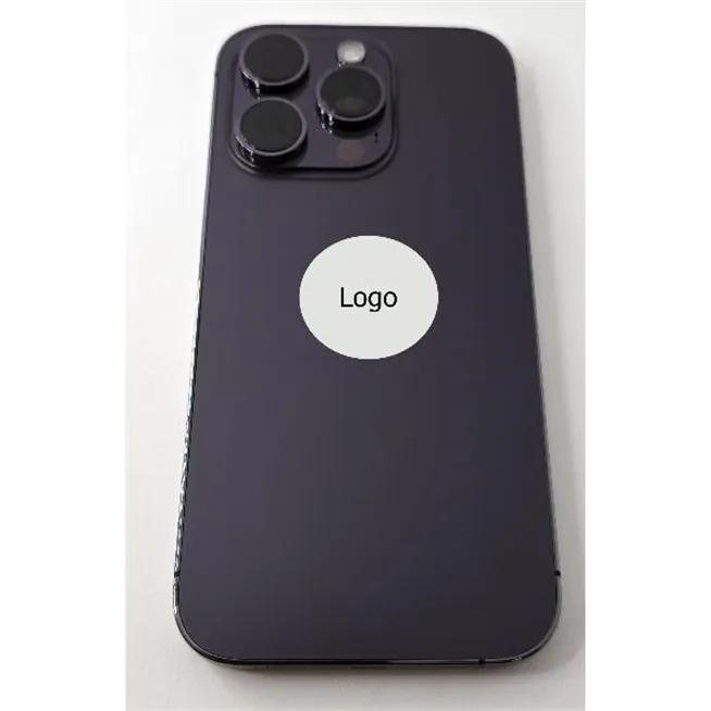 Tapa trasera o tapa bateria morado oscuro para Iphone 14 Pro y marco central Remanufacturada Grado A 