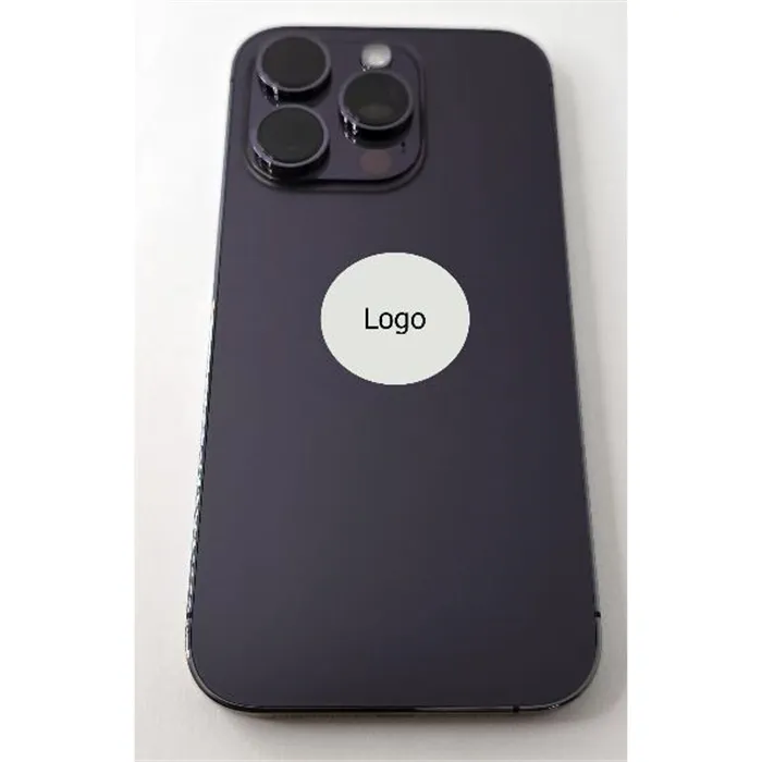Tapa trasera o tapa bateria morado oscuro para Iphone 14 Pro y marco central Remanufacturada Grado A 