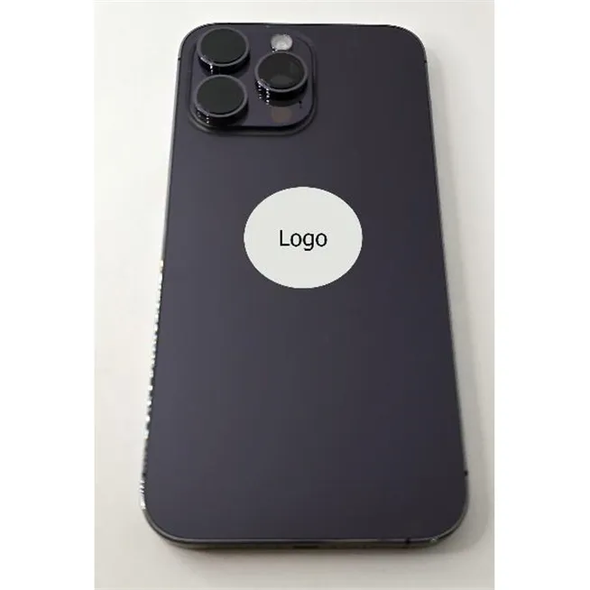 Tapa trasera o tapa bateria morado oscuro para Iphone 14 Pro Max con marco central Remanufacturada Grado A 