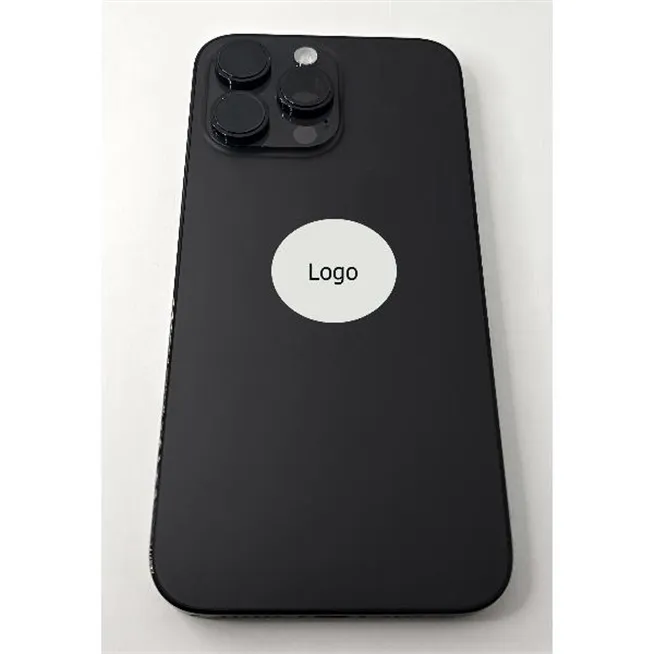 Tapa trasera o tapa bateria negra para iPhone 14 Pro Max con marco central remanufacurada Grado A 
