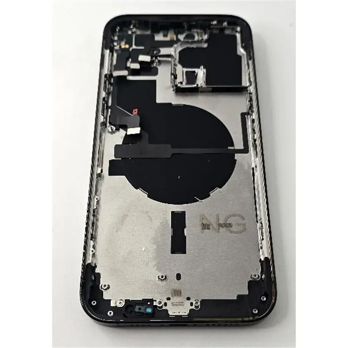 Tapa trasera o tapa bateria negra para iPhone 14 Pro Max con marco central remanufacurada Grado A 