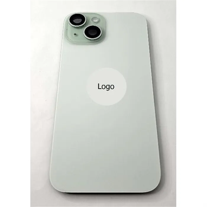 Tapa trasera o tapa bateria verde para iPhone 15 remanufacurada Grado A 