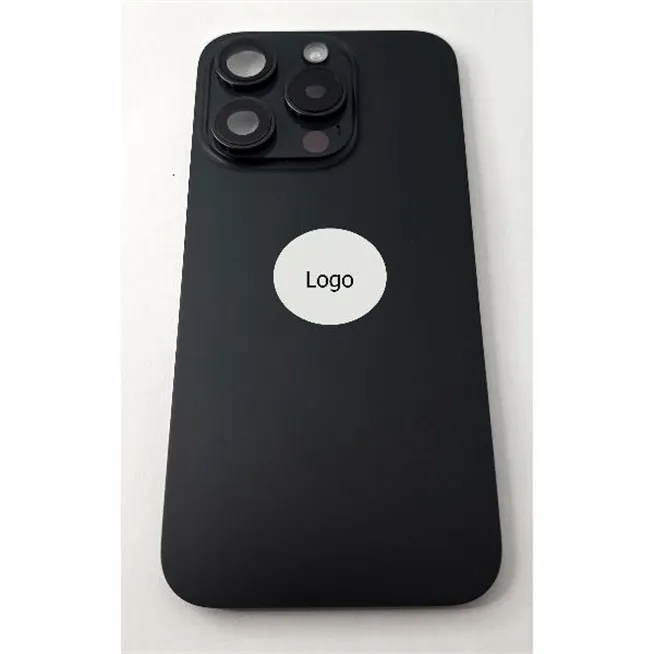 Tapa trasera o tapa bateria negra para iPhone 15 Pro remanufacurada Grado A 