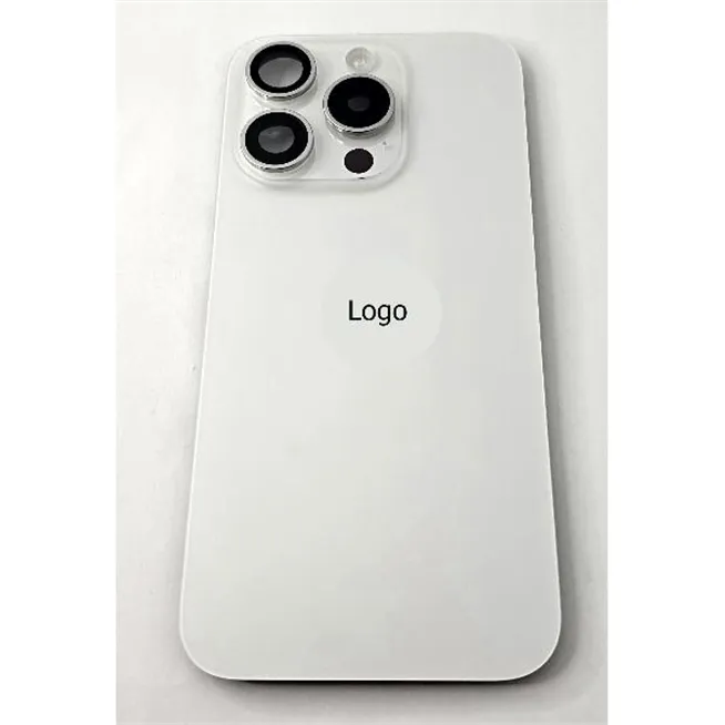 Tapa trasera o tapa bateria blanco titanio para iPhone 15 Pro remanufacurada Grado A 
