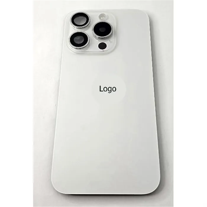 Tapa trasera o tapa bateria blanco titanio para iPhone 15 Pro remanufacurada Grado A 