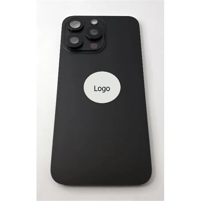 Tapa trasera o tapa bateria negro titanio para iPhone 15 Pro Max remanufacurada Grado A 