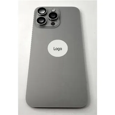 Tapa trasera o tapa bateria gris titanio para iPhone 15 Pro Max remanufacurada Grado A 