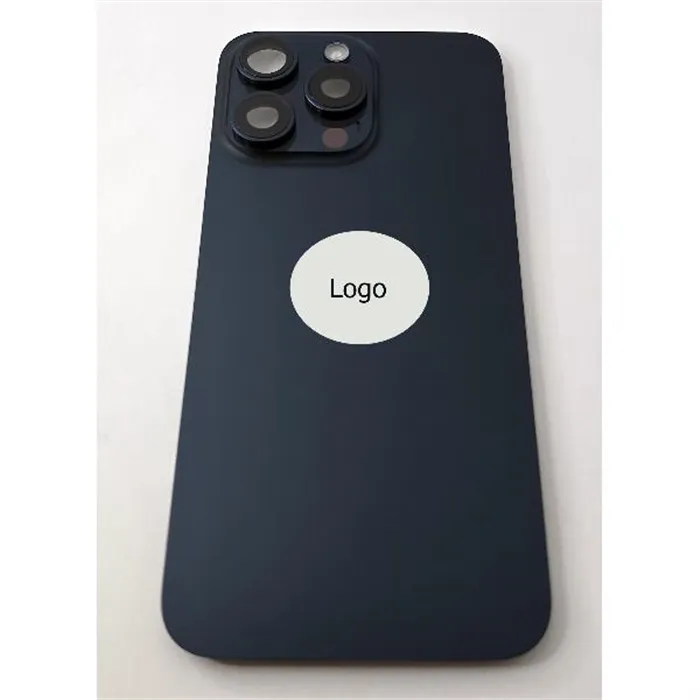 Tapa trasera o tapa bateria azul titanio para iPhone 15 Pro Max remanufacurada Grado A
