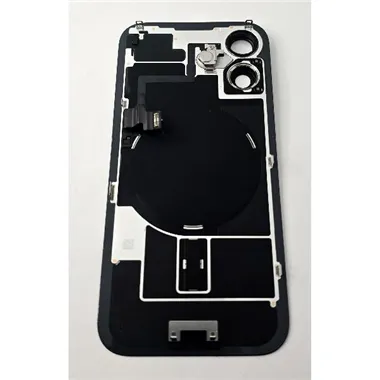 Tapa trasera o tapa bateria negra para iPhone 16 remanufacurada Grado A 