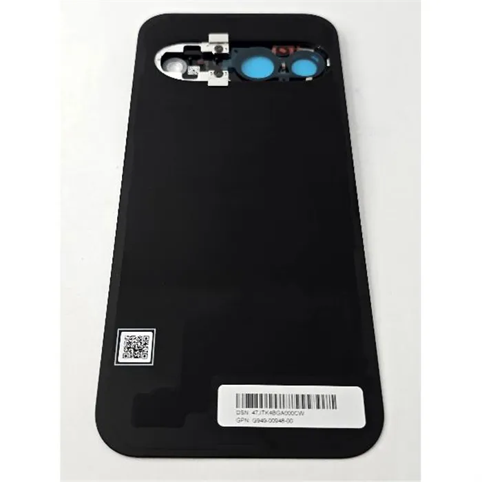 Tapa trasera o tapa bateria negra para Google Pixel 9 G949-00948-00 Service Pack