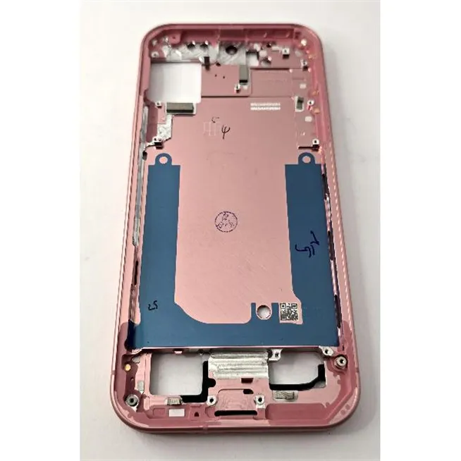 Carcasa o marco central rosa para Google Pixel 9