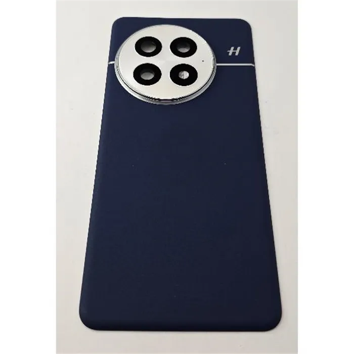 Tapa trasera o tapa bateria azul para Oneplus 13 5G con cristal de camara