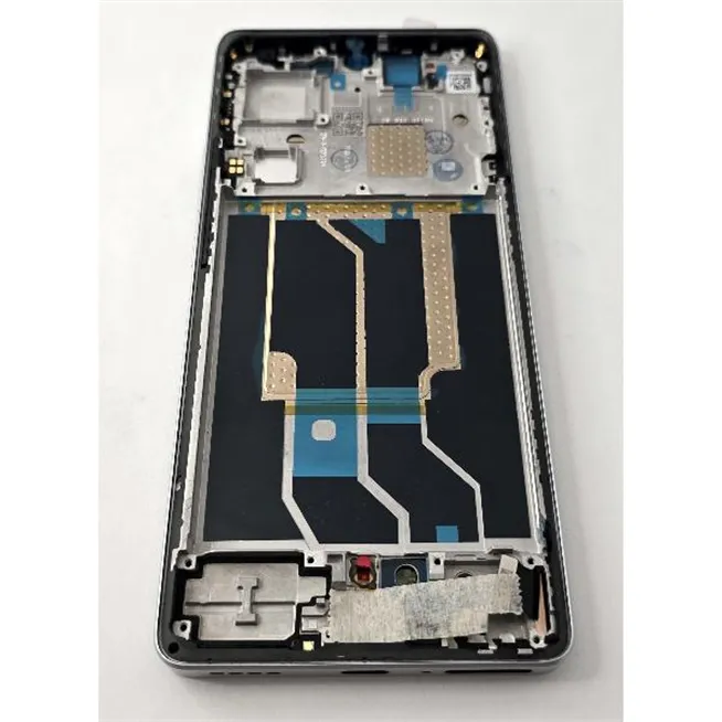 Pantalla lcd para Realme GT6 mas tactil negro con marco plata calidad premium