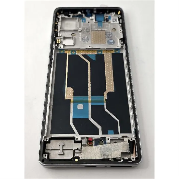 Pantalla lcd para Realme GT6 mas tactil negro con marco plata calidad premium
