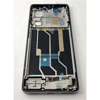 Pantalla lcd para Realme GT6 mas tactil negro con marco plata calidad premium