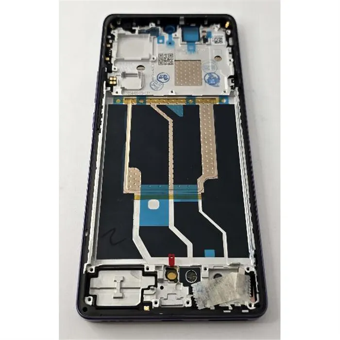 Pantalla lcd para Realme GT6 mas tactil negro con marco morado calidad premium