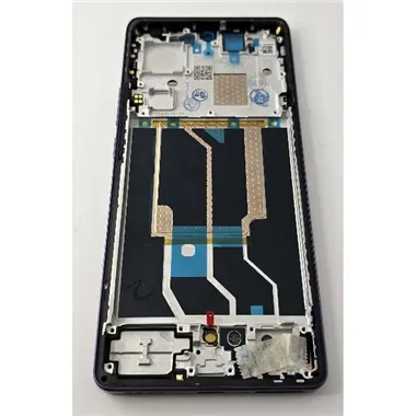 Pantalla lcd para Realme GT6 mas tactil negro con marco morado calidad premium