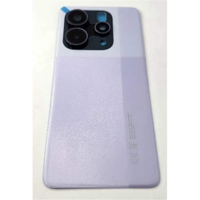Tapa trasera o tapa bateria morada para Xiaomi Redmi Note 14 5G con cristal de camara