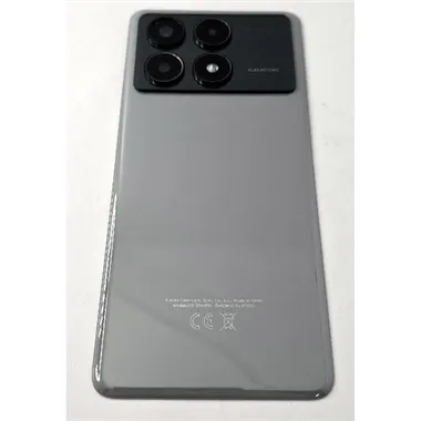 Tapa trasera o tapa bateria gris para Xiaomi Poco X6 Pro 5G con cristal de camara