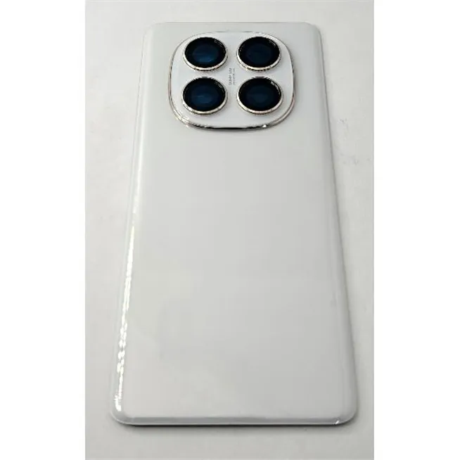 Tapa trasera o tapa bateria plata para Xiaomi Redmi Note 14 Pro 5G con cristal de camara