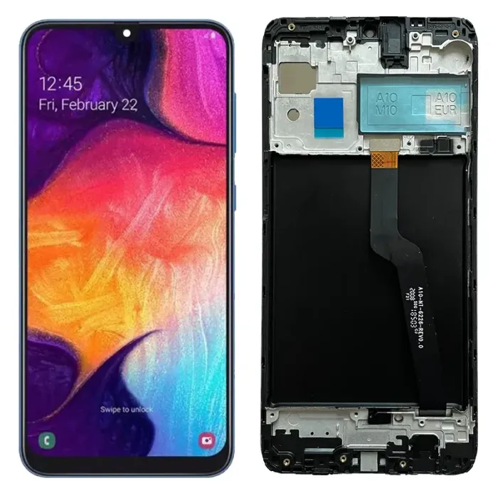 Pantalla completa Samsung Galaxy A10 con marco A105 single sim color negro OLED