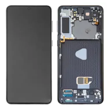 Pantalla completa Samsung Galaxy S21 PLUS con marco 5G SM-G996 color negro OLED